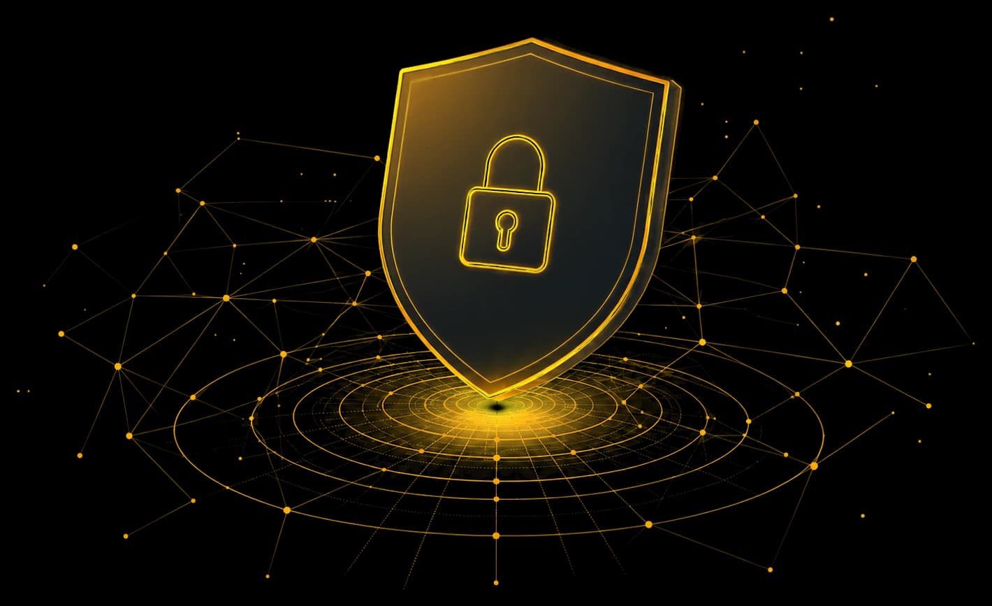 Security shield privacy illustration